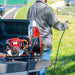 PRE ORDER: 1.6HP Skid Sprayer Barrel Mount Only with Honda GX35 100ft Hose and 500 PSI Pump for Pest Control - Sweatfully