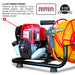 PRE ORDER: 1.6HP Skid Sprayer Barrel Mount Only with Honda GX35 100ft Hose and 500 PSI Pump for Pest Control - Sweatfully