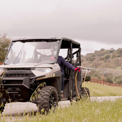 PRE ORDER: 1.6HP Skid Sprayer Barrel Mount Only with Honda GX35 100ft Hose and 500 PSI Pump for Pest Control - Sweatfully