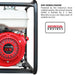 PRE ORDER: 3 Inch Trash Water Pump 375 GPM 8 HP GX270 powered by Honda Portable Utility - Sweatfully