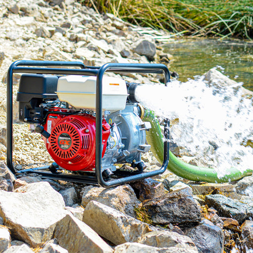 PRE ORDER: 3 Inch Trash Water Pump 375 GPM 8 HP GX270 powered by Honda Portable Utility - Sweatfully