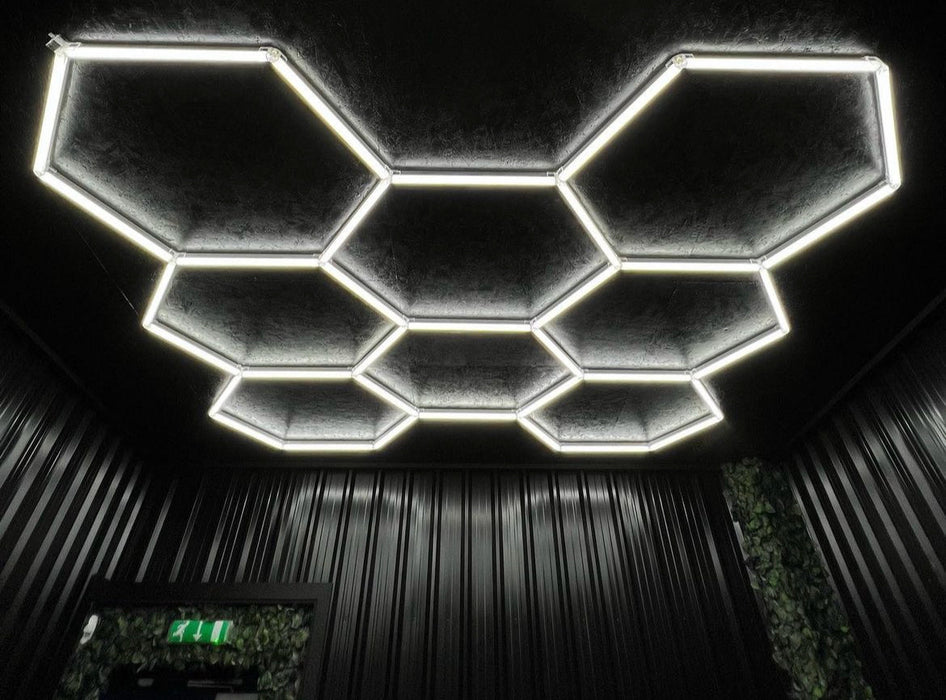 HexGlow Lighting Large 8 Hex Kit (10.13' x 9.74') - Sweatfully