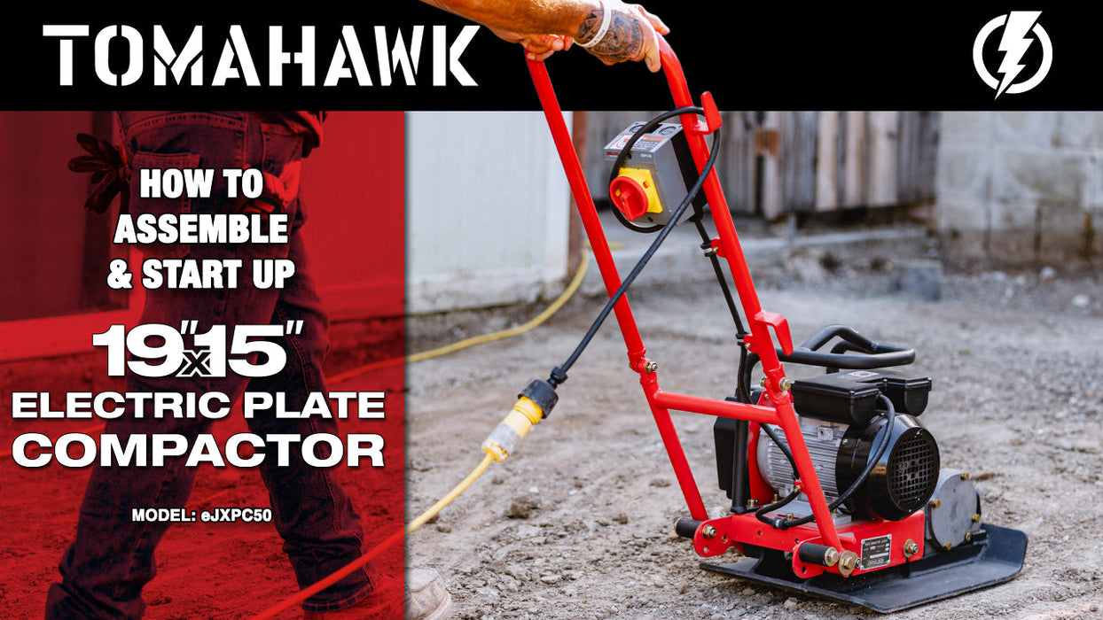 2 HP Electric Vibratory Plate Compactor Tamper for Gravel Soil Compaction - Sweatfully