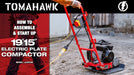2 HP Electric Vibratory Plate Compactor Tamper for Gravel Soil Compaction - Sweatfully