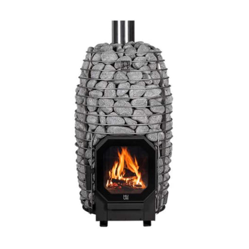 Huum Hive Flow 9.8KW Wood-Burning Sauna Stove With Sauna Stones [H1015012] (SAK85179) - Sweatfully