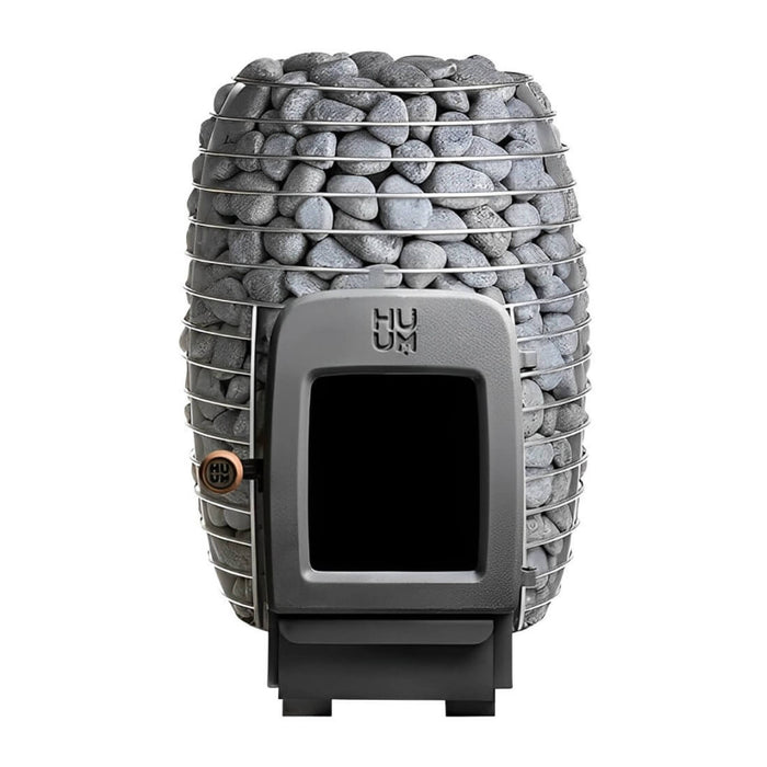 Huum Hive Heat 12KW Wood-Burning Sauna Stove With Sauna Stones [H1011012] (SAK24068) - Sweatfully