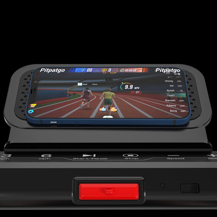 DeerRun A5 Pro Smart 2 in 1 Folding Treadmill Silver - Sweatfully
