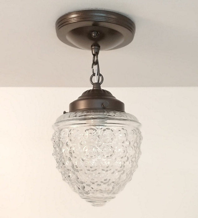 Authentic Vintage Chain Glass Ceiling Light - Sweatfully