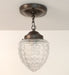 Authentic Vintage Chain Glass Ceiling Light - Sweatfully