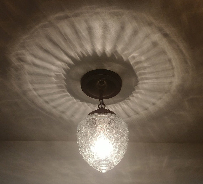Authentic Vintage Chain Glass Ceiling Light - Sweatfully