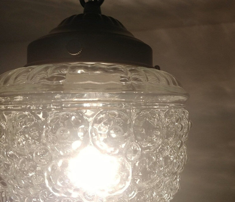Authentic Vintage Chain Glass Ceiling Light - Sweatfully