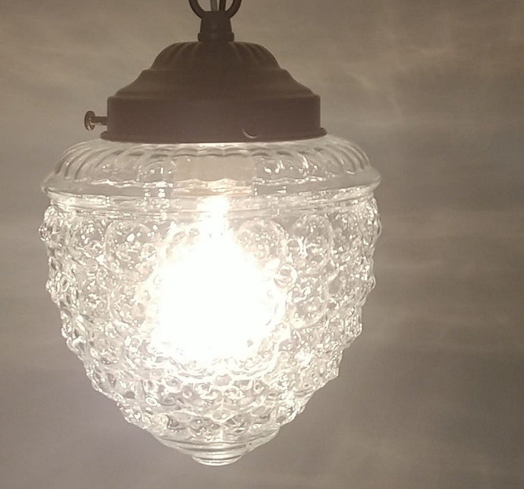 Authentic Vintage Chain Glass Ceiling Light - Sweatfully