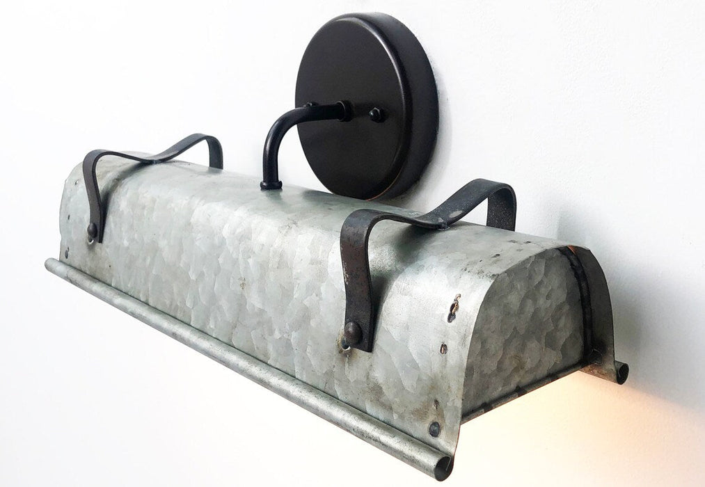 Galvanized Metal Wall Vanity Light - Sweatfully