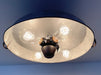 Oval Galvanized Zinc Flat Tub Laundry Room Ceiling Light Fixture - Sweatfully