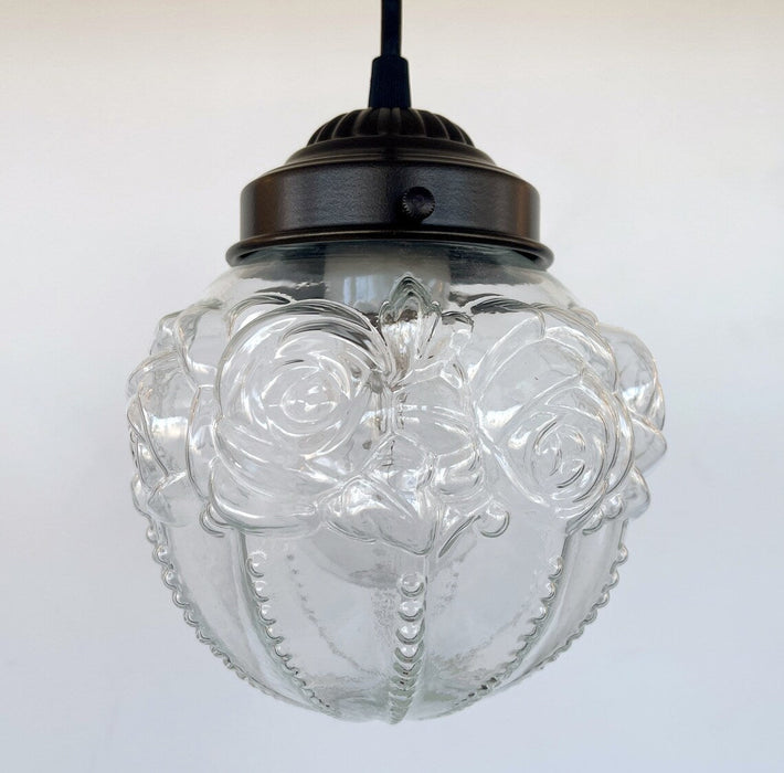 Embossed Antique Glass Globe PENDANT Lights - Sweatfully