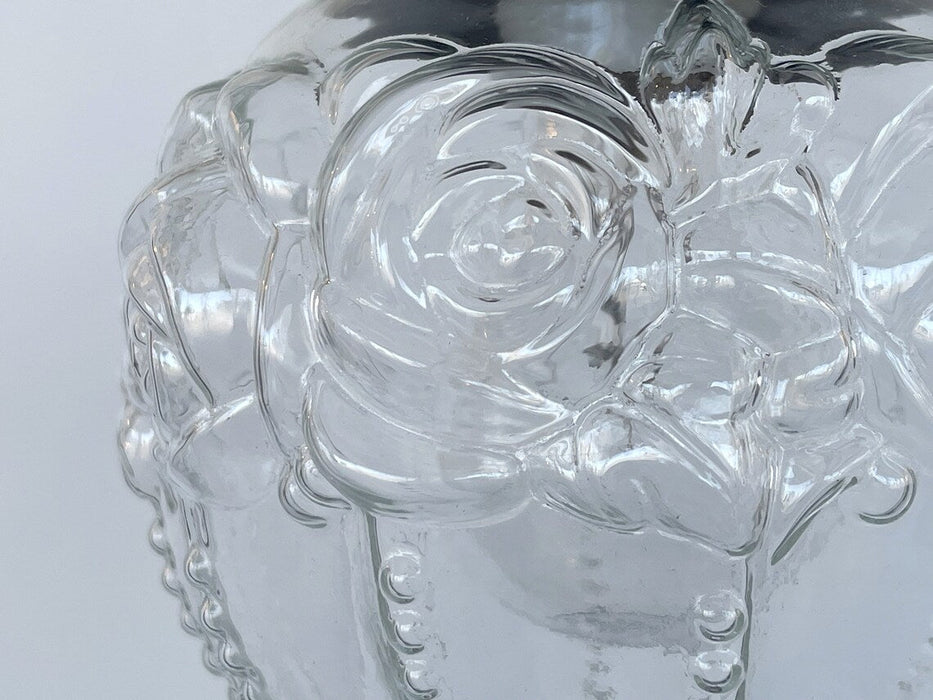 Embossed Flush Mount Globe Antique Ceiling Light Glass - Sweatfully