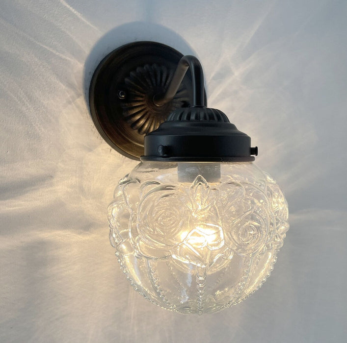 Victorian Embossed Globe Wall Light - Sweatfully