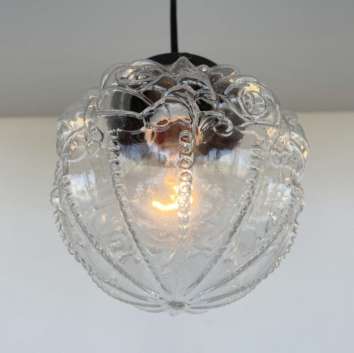 Embossed Antique Glass Globe PENDANT Lights - Sweatfully