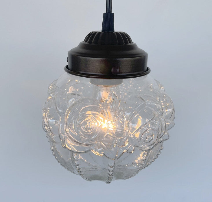 Embossed Antique Glass Globe PENDANT Lights - Sweatfully