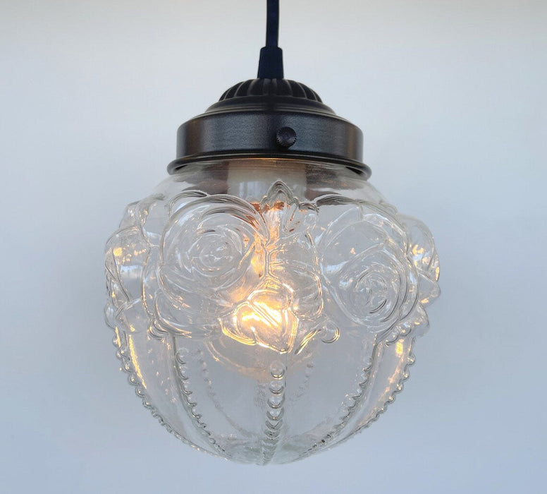 Embossed Antique Glass Globe PENDANT Lights - Sweatfully