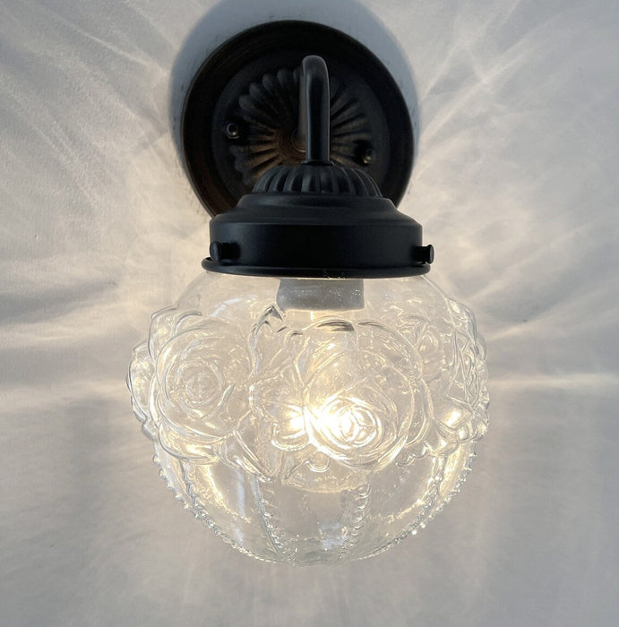 Victorian Embossed Globe Wall Light - Sweatfully