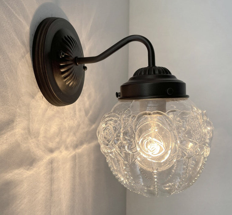 Victorian Embossed Globe Wall Light - Sweatfully