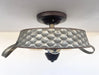 Flat Rustic Tub Ceiling Light Galvanized Beehive - Sweatfully