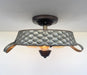 Flat Rustic Tub Ceiling Light Galvanized Beehive - Sweatfully