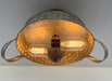 Flat Rustic Tub Ceiling Light Galvanized Beehive - Sweatfully