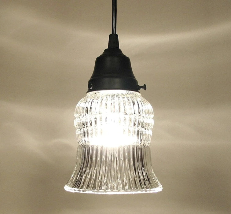 Vintage Bell Glass Hanging Pendant Light - Sweatfully