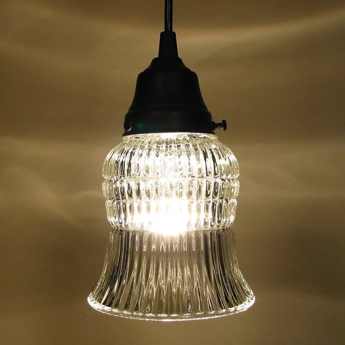 Vintage Bell Glass Hanging Pendant Light - Sweatfully