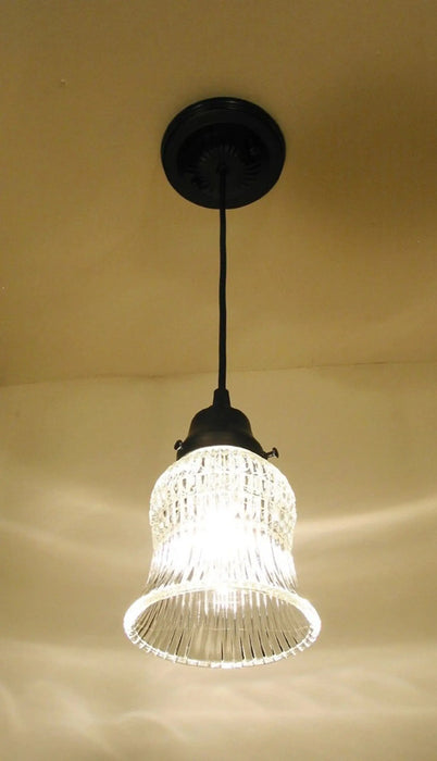 Vintage Bell Glass Hanging Pendant Light - Sweatfully
