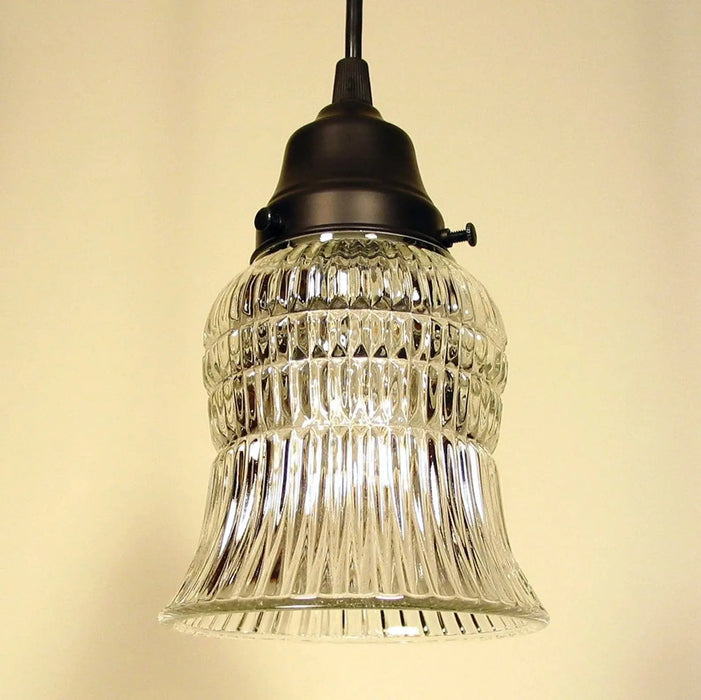Vintage Bell Glass Hanging Pendant Light - Sweatfully