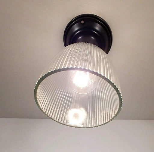 Vintage Slender Factory Holophane Industrial Ceiling LIGHT - Sweatfully