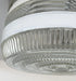RETRO 1960's Antique DRUM Flush Mount Ceiling Light Brushed Nickel - Sweatfully
