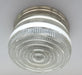 RETRO 1960's Antique DRUM Flush Mount Ceiling Light Brushed Nickel - Sweatfully