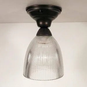 Vintage Slender Factory Holophane Industrial Ceiling LIGHT - Sweatfully
