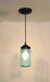 Vintage BLUE Mason Jar PENDANT Light - Sweatfully