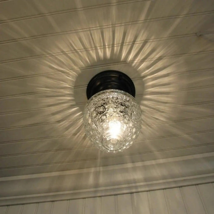 Acorn Glass Flush Mount CEILING LIGHT - Sweatfully