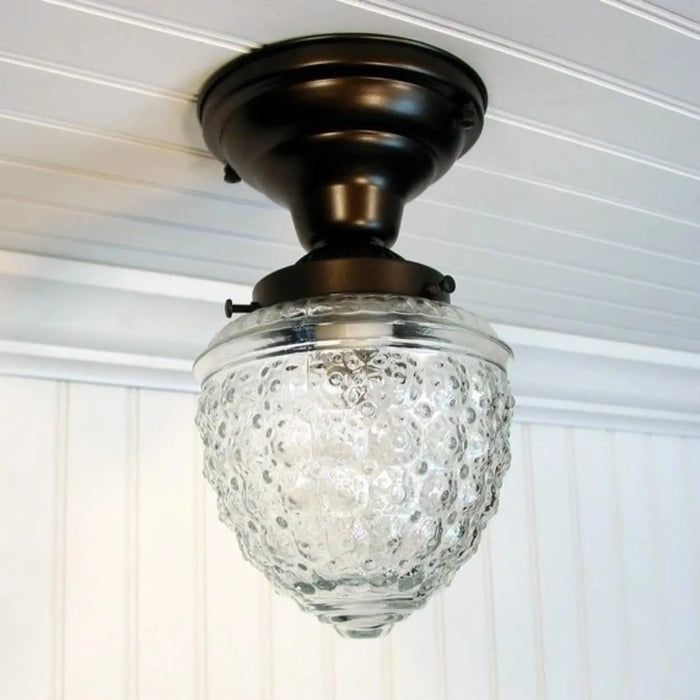 Acorn Glass Flush Mount CEILING LIGHT - Sweatfully