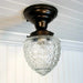 Acorn Glass Flush Mount CEILING LIGHT - Sweatfully