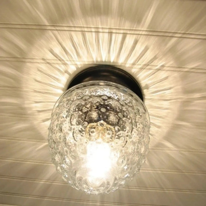 Acorn Glass Flush Mount CEILING LIGHT - Sweatfully