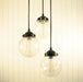 Seeded Glass Chandelier Light Pendant Trio - Sweatfully