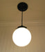 Milk Glass Globe Pendant Light - Sweatfully