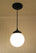 Milk Glass Globe Pendant Light - Sweatfully
