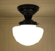 Schoolhouse Ceiling Light Fixture Mushroom Style - Sweatfully