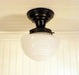 Schoolhouse Ceiling Light Fixture Mushroom Style - Sweatfully