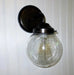 Seeded Glass SCONCE Light with Edison Bulb - Sweatfully