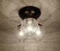 Antique Acorn Glass Ceiling Lighting Fixture Chain Trio - Sweatfully