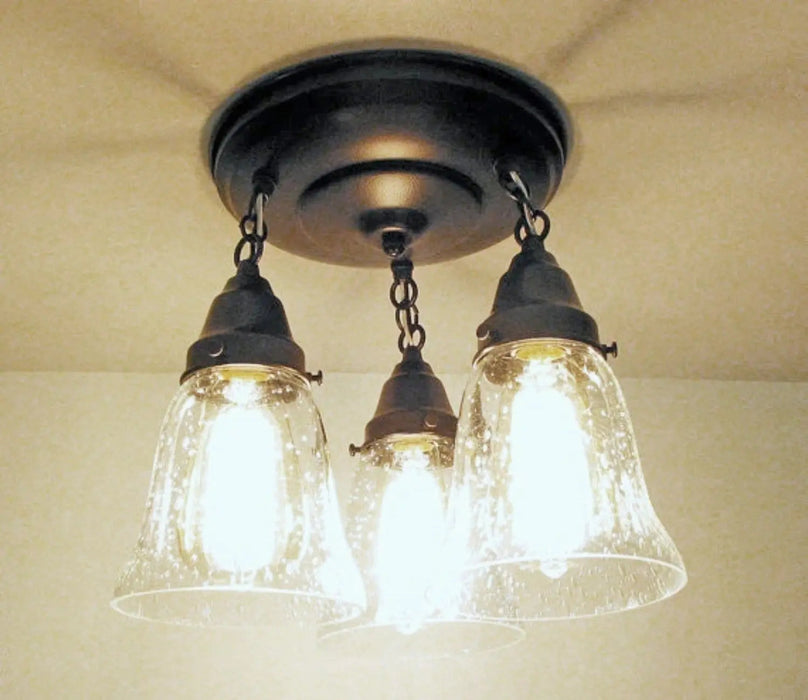 Seeded Glass Ceiling LIGHT Chain Trio - Sweatfully